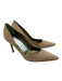 Manolo Blahnik Shoe Size 34.5 Beige Suede Pointed Toe Stiletto Pumps Beige / 34.5