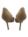Manolo Blahnik Shoe Size 34.5 Beige Suede Pointed Toe Stiletto Pumps Beige / 34.5