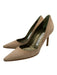 Manolo Blahnik Shoe Size 34.5 Beige Suede Pointed Toe Stiletto Pumps Beige / 34.5