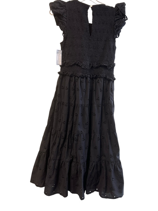 Cleobella Size 5 Black Cotton Lined Cut Out Short Sleeve Key Hole Dress Black / 5