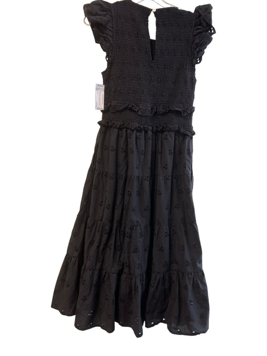 Cleobella Size 5 Black Cotton Lined Cut Out Short Sleeve Key Hole Dress Black / 5