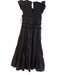 Cleobella Size 5 Black Cotton Lined Cut Out Short Sleeve Key Hole Dress Black / 5