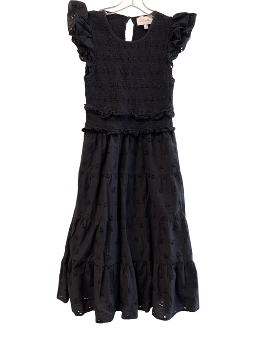Cleobella Size 5 Black Cotton Lined Cut Out Short Sleeve Key Hole Dress Black / 5