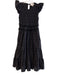 Cleobella Size 5 Black Cotton Lined Cut Out Short Sleeve Key Hole Dress Black / 5