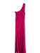 Halston Size 6 Hot pink Rayon One Shoulder Twist Side Zip Dress Hot pink / 6