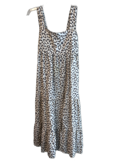 Lavender Brown Size Small White & Gray No Fabric Tag Animal Print Dress White & Gray / Small