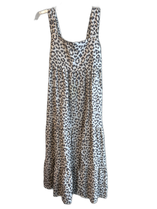 Lavender Brown Size Small White & Gray No Fabric Tag Animal Print Dress White & Gray / Small