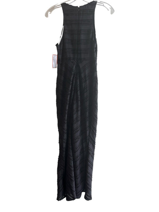 By Anthropologie Size XXS Black Polyester & Viscose Halter Neck Sleeveless Dress Black / XXS