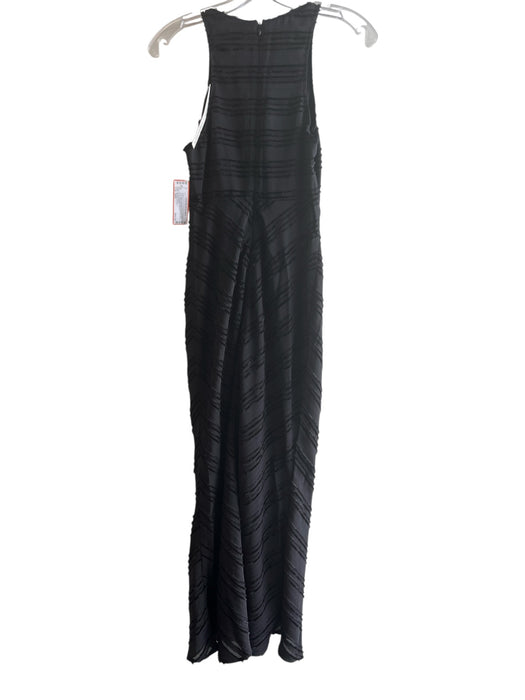By Anthropologie Size XXS Black Polyester & Viscose Halter Neck Sleeveless Dress Black / XXS