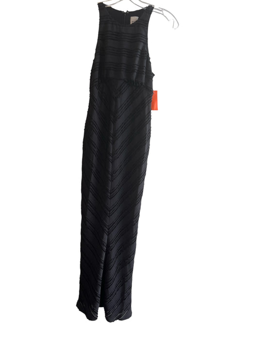 By Anthropologie Size XXS Black Polyester & Viscose Halter Neck Sleeveless Dress Black / XXS