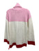 Lovers + Friends Size Small Pink, Cream & Red Acrylic Blend Rib Knit Dress Pink, Cream & Red / Small