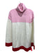 Lovers + Friends Size Small Pink, Cream & Red Acrylic Blend Rib Knit Dress Pink, Cream & Red / Small