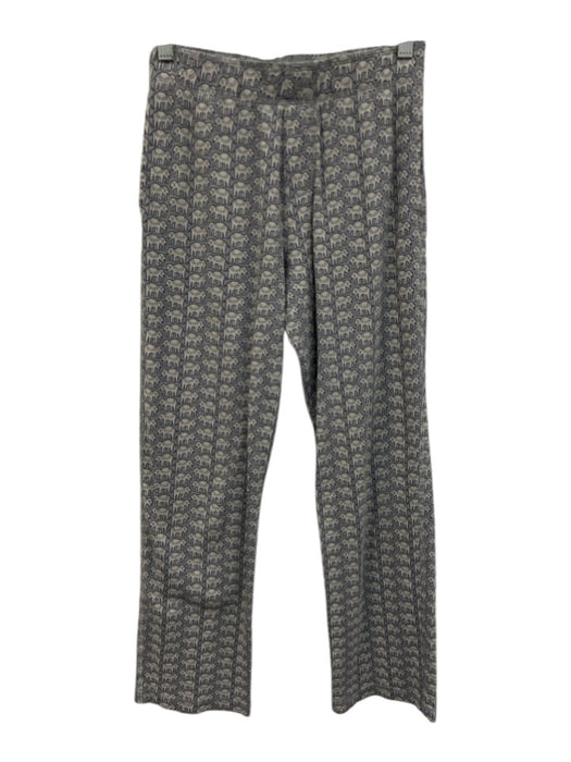 Roller Rabbit Size XS Gray & Blue Cotton Long Sleeve Elephant Pajamas Gray & Blue / XS