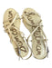 Sam Edelman Shoe Size 7.5 Yellow Leather Strappy Open Toe & Heel Flat Shoes Yellow / 7.5