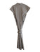 Marella Size 10 Gray & Cream Cotton Striped Cap Sleeve Collared V Neck Dress Gray & Cream / 10
