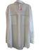 Alo Size M White Nylon Blend Collared Long Sleeve Front Pockets Sheer Top White / M
