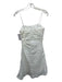 Aje. Size 4 White Linen Blend Spaghetti Strap Rouched Square Neck Mini Dress White / 4