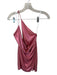 Superdown Size XS Pink Polyester Halter Neck Metallic Open Back Mini Dress Pink / XS