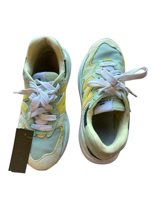 New Balance x Staud Shoe Size 5.5 Green & Yellow Suede Chunky Athletic Sneakers Green & Yellow / 5.5