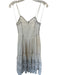 By Anthropologie Size XS White & Black Cotton Spaghetti Strap Maxi Dress White & Black / XS