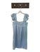 J.Marie Size XS Baby Blue Rayon Blend Scallop Detail Embroidery Mini Dress Baby Blue / XS