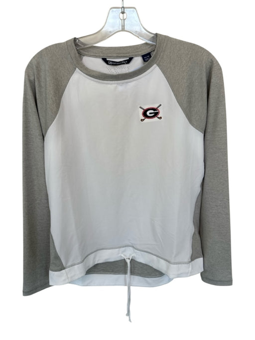 Cutter & Buck Size XS/TP Grey & White Polyester Blend Color Block UGA Top Grey & White / XS/TP