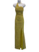 Portia & Scarlett Size 2 Yellow Polyester Sequined padded Leg Slit Gown Yellow / 2