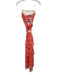 Amanda Uprichard Size S Orange & White Polyester Floating Tie Ankle Dress Orange & White / S