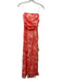 Amanda Uprichard Size S Orange & White Polyester Floating Tie Ankle Dress Orange & White / S