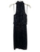 Eliza J Size 2 Black Poly Blend Sleeveless Sequined Halter Neck Dress Black / 2