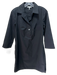 Hinson Wu Size XS Black Cotton & Polyester Quarter Button 3/4 Sleeve Dress Black / XS