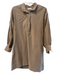 Ann Mashburn Size XS Brown Cotton Corduroy Collared 1/4 Button Long Sleeve Dress Brown / XS