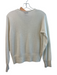 Buck Mason Size S Cream Cashmere V Neck Long Sleeve Knit Top Cream / S