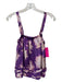 Ulla Johnson Size 4 purple & pink Silk Tie Dye Square Neck Sleeveless Top purple & pink / 4