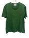 AMI Size Est S Green Cotton Solid T shirt Crew Men's Short Sleeve Green / Est S