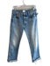 Mother Size 27 Light Wash Cotton High Rise Straight Leg 5 Pocket Cuffed Jeans Light Wash / 27