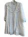 Cleobella Size S White Cotton V Neck 1/2 Sleeve Ruffle Detail Tiered Dress White / S