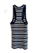 A.L.C. Size XS Navy & white Cotton Ribbed Scoop Neck Racerback Striped Top Navy & white / XS