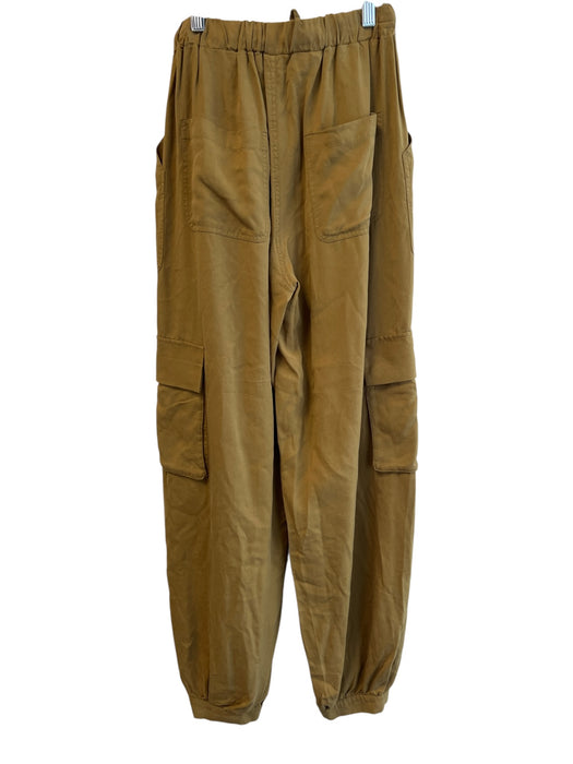 Mother Size XS Olive Green Lyocell Elastic Drawstring Cargo Pockets Jogger Pants Olive Green / XS