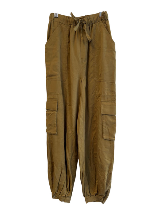 Mother Size XS Olive Green Lyocell Elastic Drawstring Cargo Pockets Jogger Pants Olive Green / XS