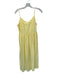 Calypso St. Barth Size 10 Yellow Cotton Spaghetti Strap Back Zip Maxi Dress Yellow / 10