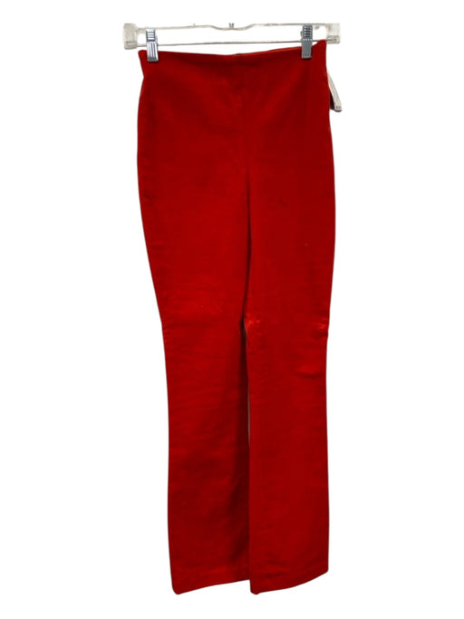 Tuckernuck Size XS Orange Cotton Blend Corduroy Side Zip High Rise Bootcut Pants Orange / XS