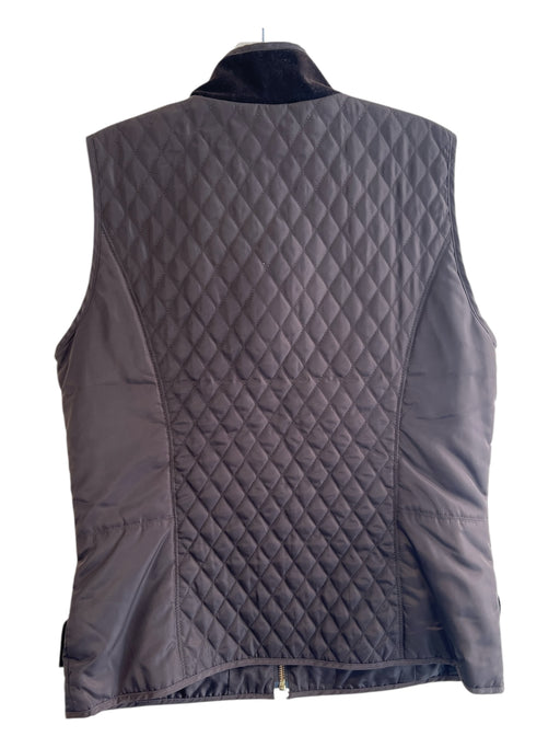 Tyler Boe Size S Espresso Polyester Mandarin Collar Zip Front Quilted Vest Espresso / S