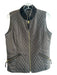 Tyler Boe Size S Espresso Polyester Mandarin Collar Zip Front Quilted Vest Espresso / S