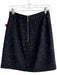 Kate Spade Size 4 Black & Multi Wool Blend Back Zip Dot Embroidery Pencil Skirt Black & Multi / 4