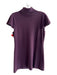 Neiman Marcus Size M Plum Cashmere Cap Sleeve Turtle Neck Knit Sweater Plum / M