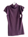 Neiman Marcus Size M Plum Cashmere Cap Sleeve Turtle Neck Knit Sweater Plum / M