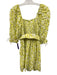 For Love & Lemons Size S Yellow, White & Black Rayon Blend Square Neck Dress Yellow, White & Black / S