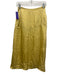 Everlane Size 0 Yellow Viscose Zip Close Satin A Line Skirt Yellow / 0