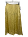 Everlane Size 0 Yellow Viscose Zip Close Satin A Line Skirt Yellow / 0
